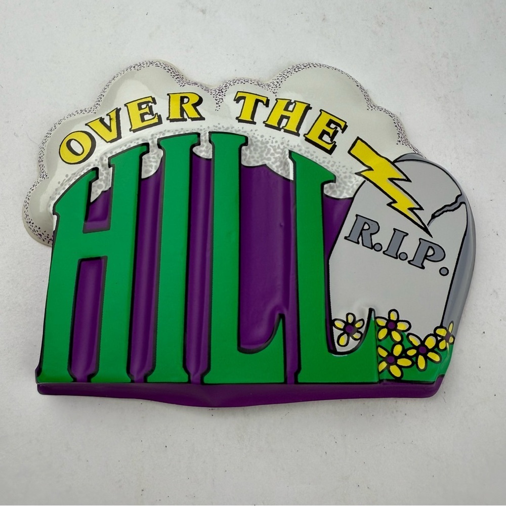 New Pop Tops Bakery Crafts Vintage Cake Topper Over the Hill
